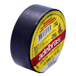Fita Isolante 10m x 19mm Adelbras – Profissional, Alta Aderência e Segurança Elétrica