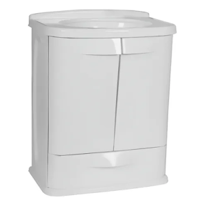 Gabinete com Lavatório Branco 45x32x58cm Astra – Compacto, Moderno e Funcional