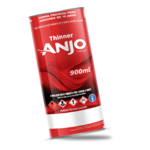 Thinner 2750 900ml Anjo – Solvente para Diluição e Limpeza de Tintas
